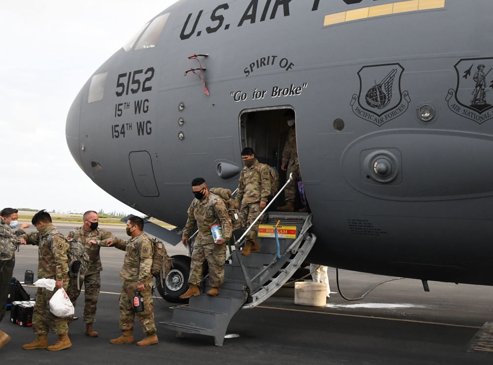 Hawaii Army National Guard returns from Washington DC