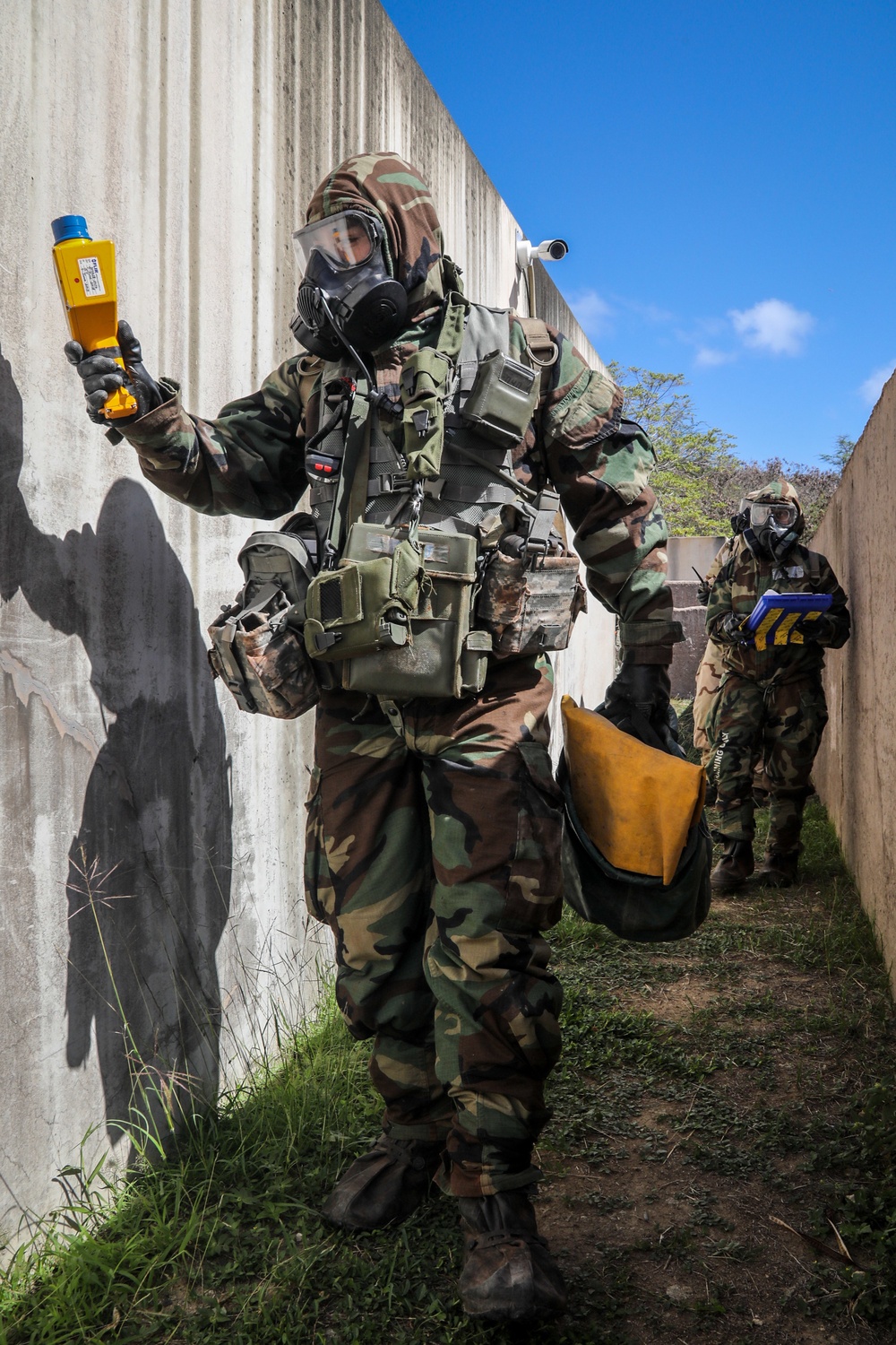 The 71st Chemical Company Conduct a Chemical Contamination Exercise