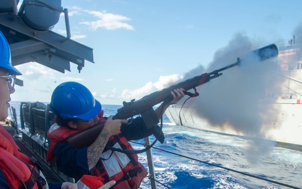 Replenishment-at-sea aboard USS Gonzalez