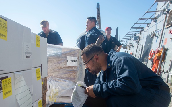 Replenishment-at-sea aboard USS Gonzalez (DDG 66)