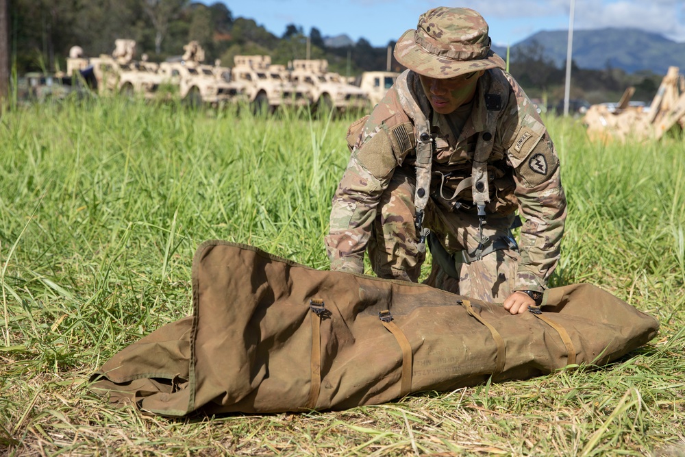 25th ID Soldiers preparing to relocate operation center during JPMRC rotation 22-01