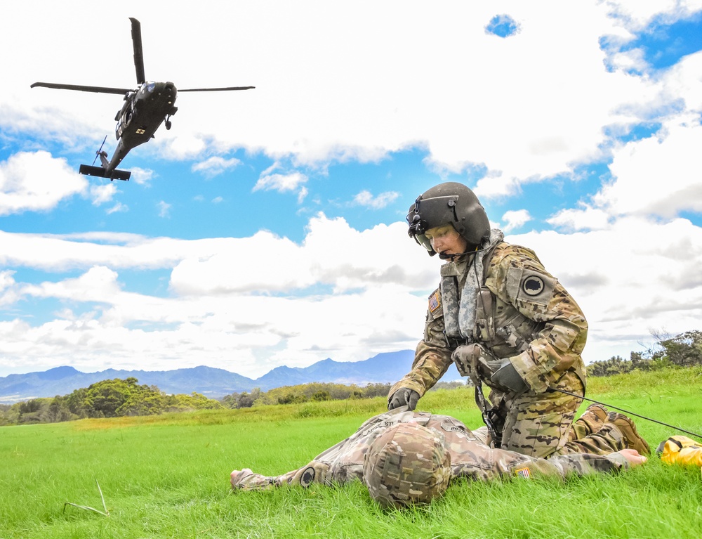 126th and 189th Aviation Regiments conduct hoist operations