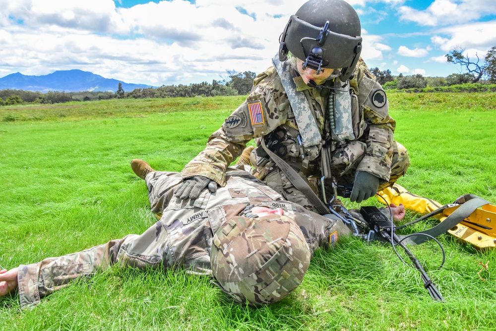 126th and 189th Aviation Regiments conduct hoist operations