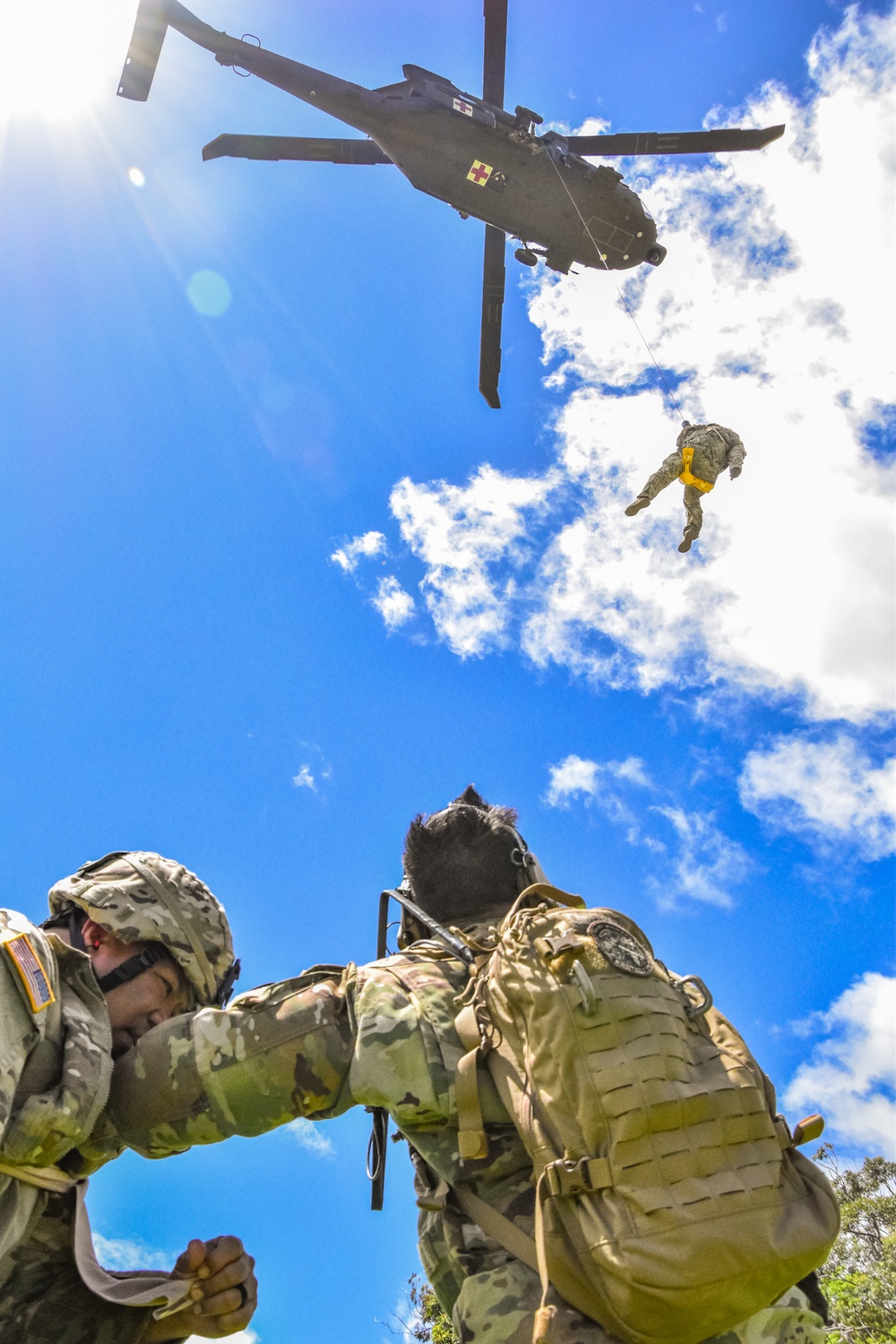 126th and 189th Aviation Regiments conduct hoist operations