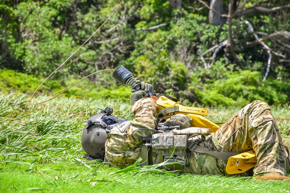 126th and 189th Aviation Regiments conduct hoist operations