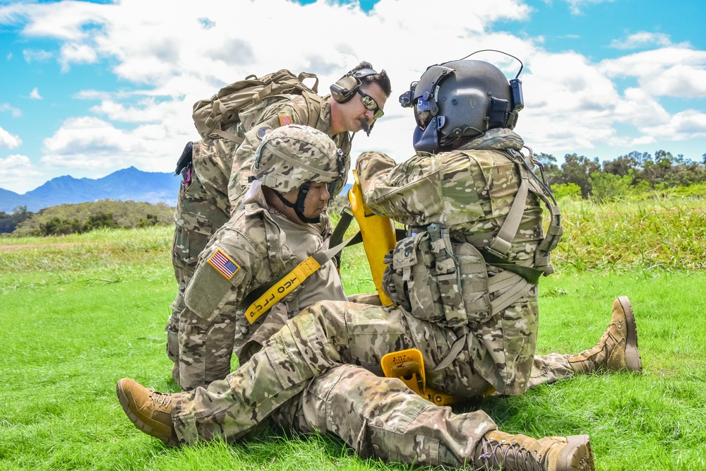 126th and 189th Aviation Regiments conduct hoist operations