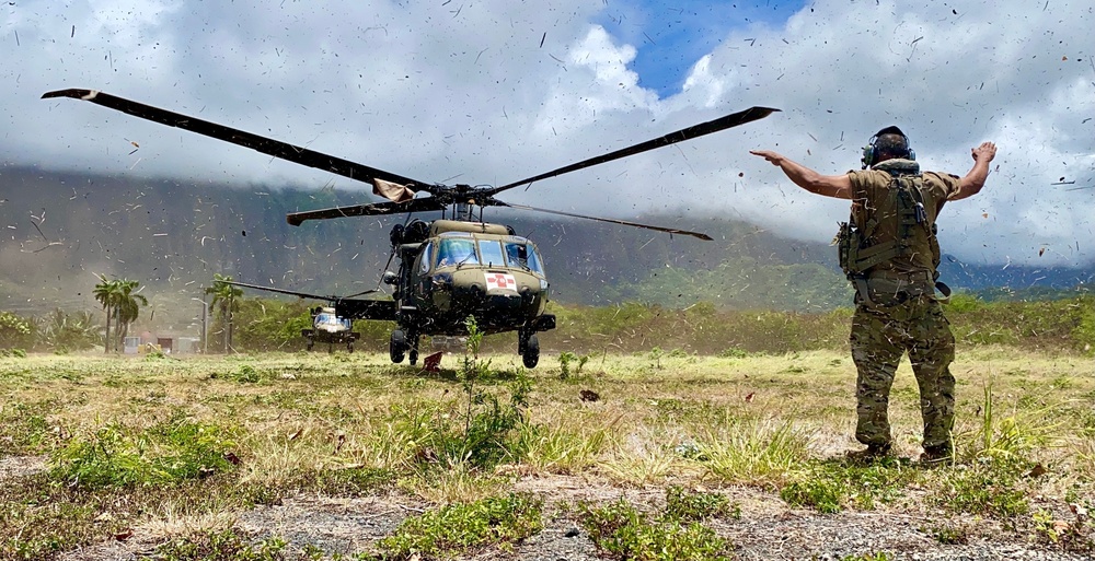 126th and 189th Aviation Regiments conduct hoist operations