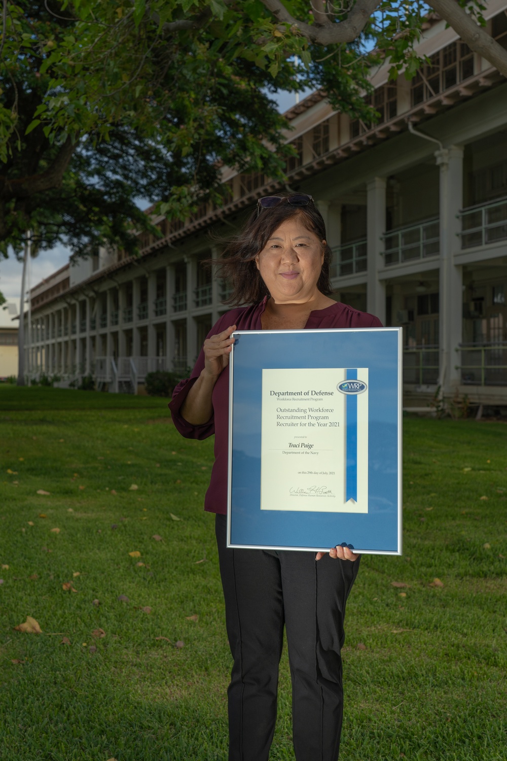 2020-2021 Department of Defense (DoD) Outstanding Workforce Recruitment Program (WRP) Recruiter Award Winner