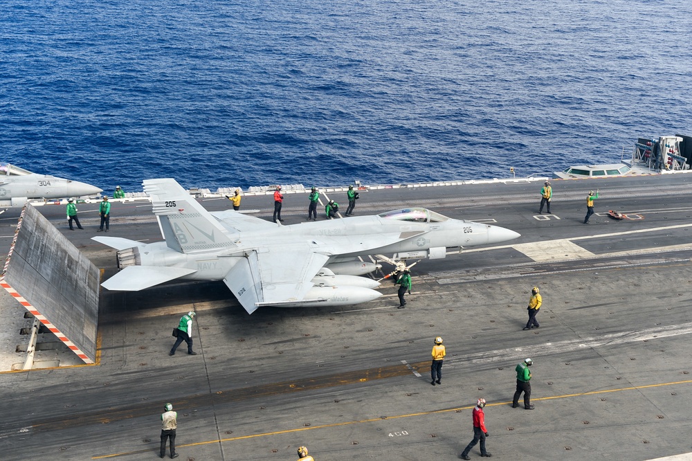 Truman is conducting readiness training in the Atlantic Ocean in preparation for future operations.