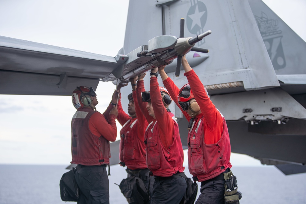 Truman is conducting readiness training in the Atlantic Ocean in preparation for future operations.