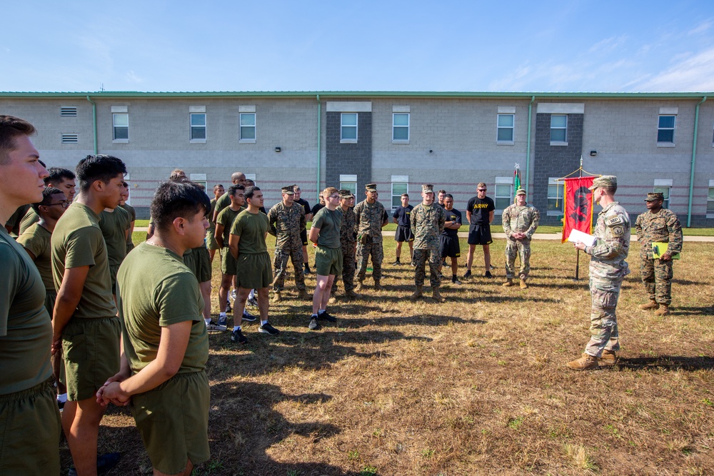 Marine Wing Support Squadron 273 Gets Recognized by U.S. Army in Fort Pickett