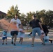 3rd Combat Aviation Brigade Soldiers and Families run in the Brawler 5k Color Run.