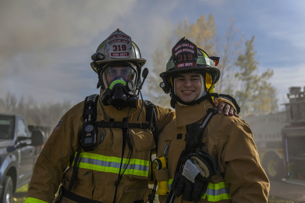 Grand Forks AFB Fire Department trains to continue mission readiness