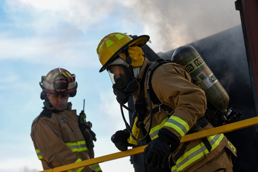 Grand Forks AFB Fire Department trains to continue mission readiness