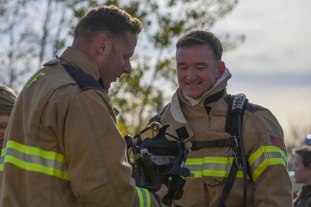 Grand Forks AFB Fire Department trains to continue mission readiness