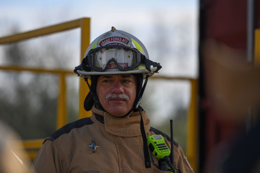 Grand Forks AFB Fire Department trains to continue mission readiness