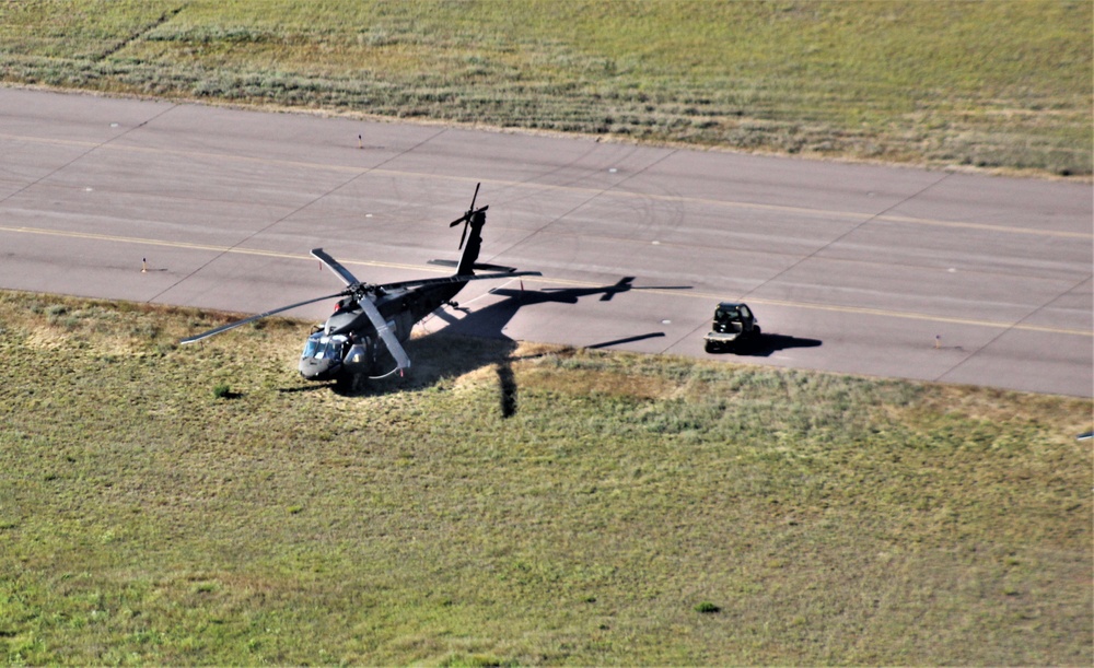 2020 aerial views of Fort McCoy training