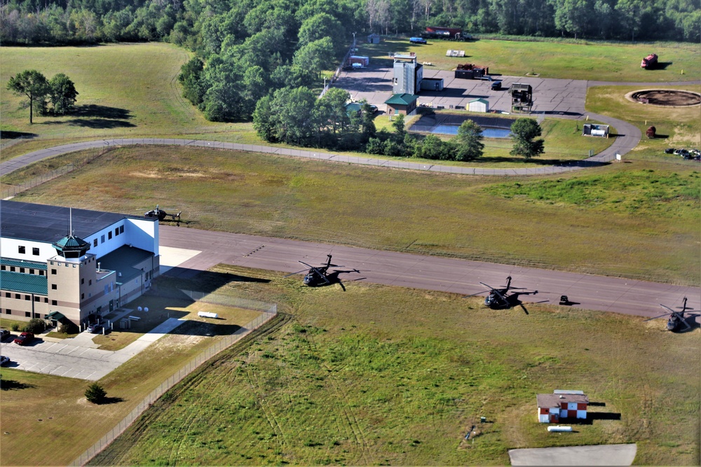 2020 aerial views of Fort McCoy training