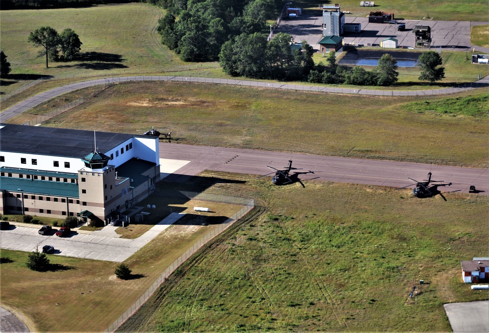 2020 aerial views of Fort McCoy training