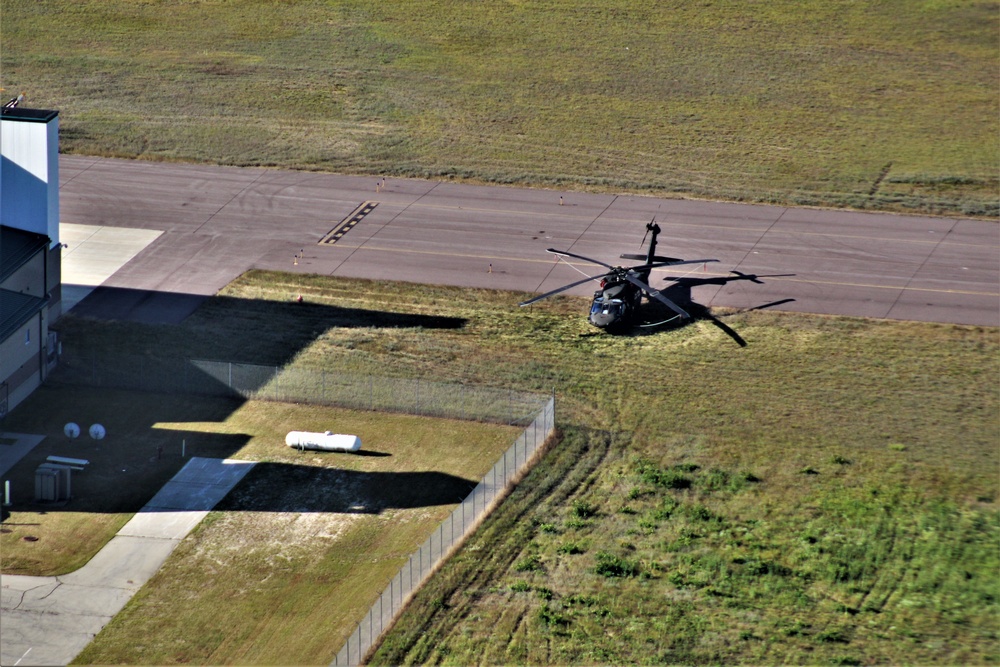 2020 aerial views of Fort McCoy training