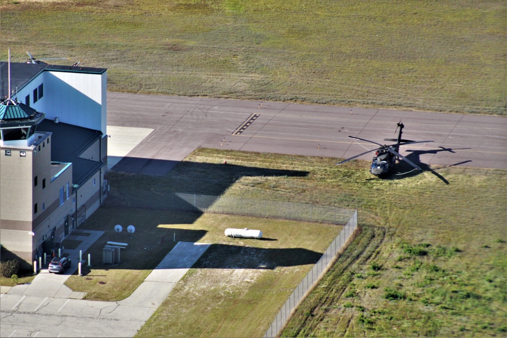 2020 aerial views of Fort McCoy training