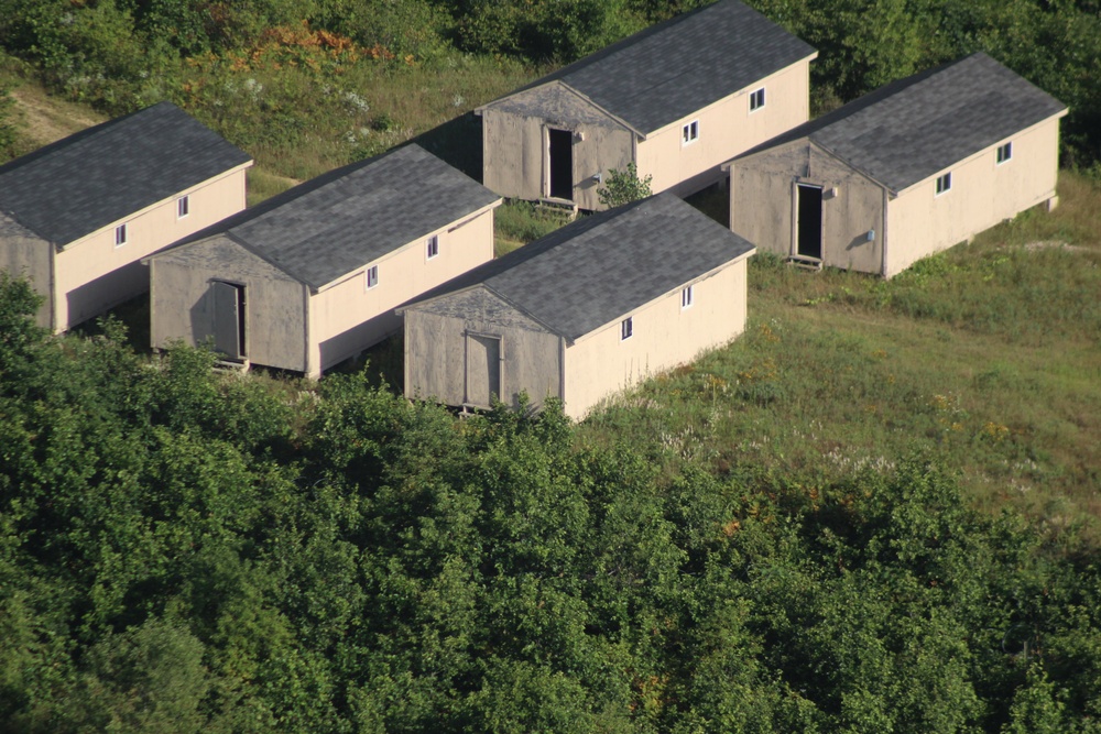 Aerial views of Fort McCoy training areas