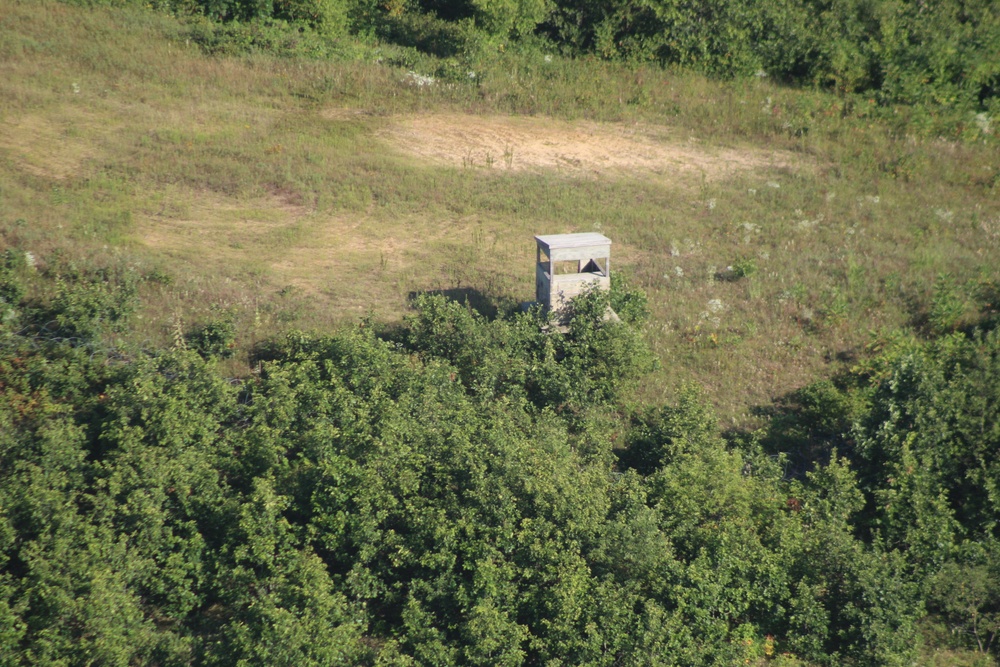 Aerial views of Fort McCoy training areas