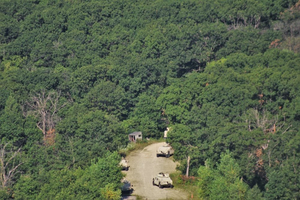 Aerial views of Fort McCoy training areas