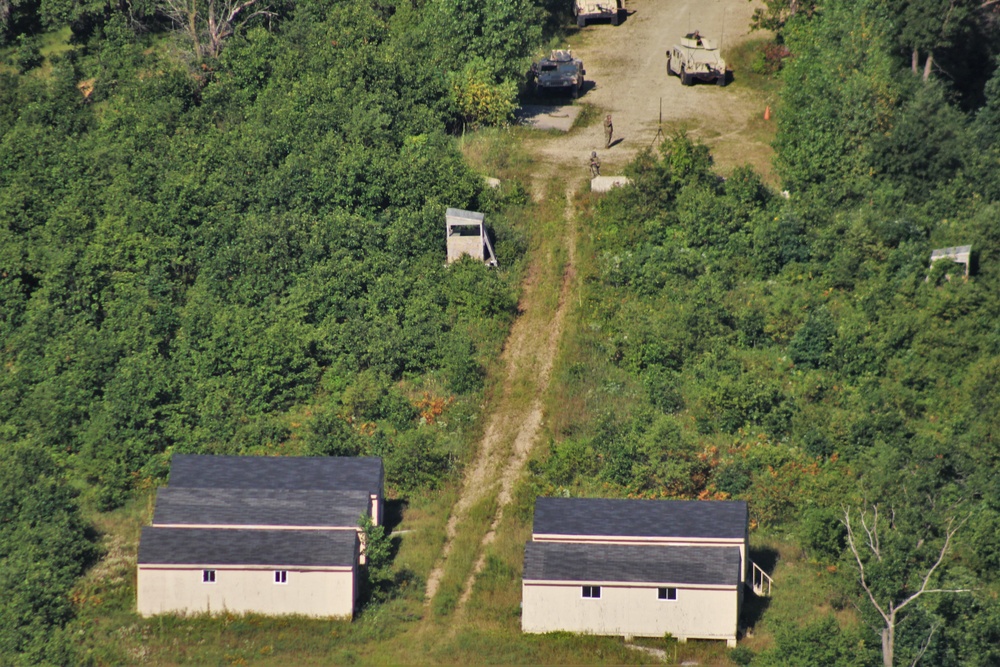 Aerial views of Fort McCoy training areas