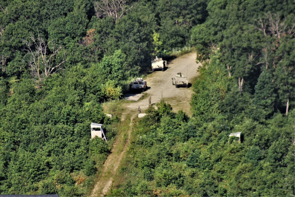 Aerial views of Fort McCoy training areas