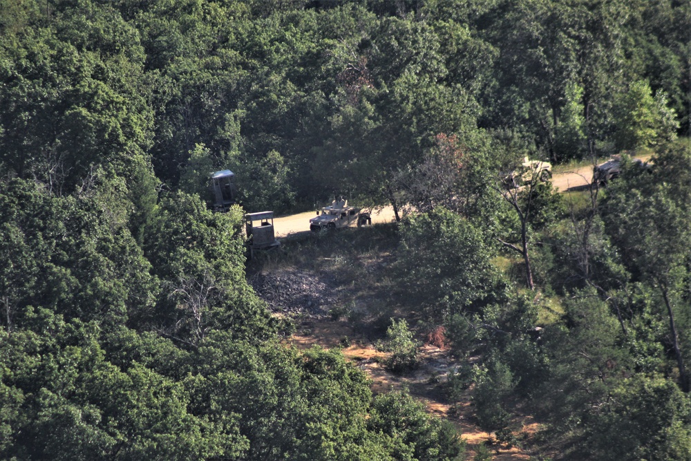 Aerial views of Fort McCoy training areas