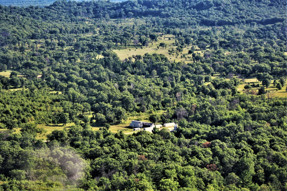 Aerial views of Fort McCoy training areas