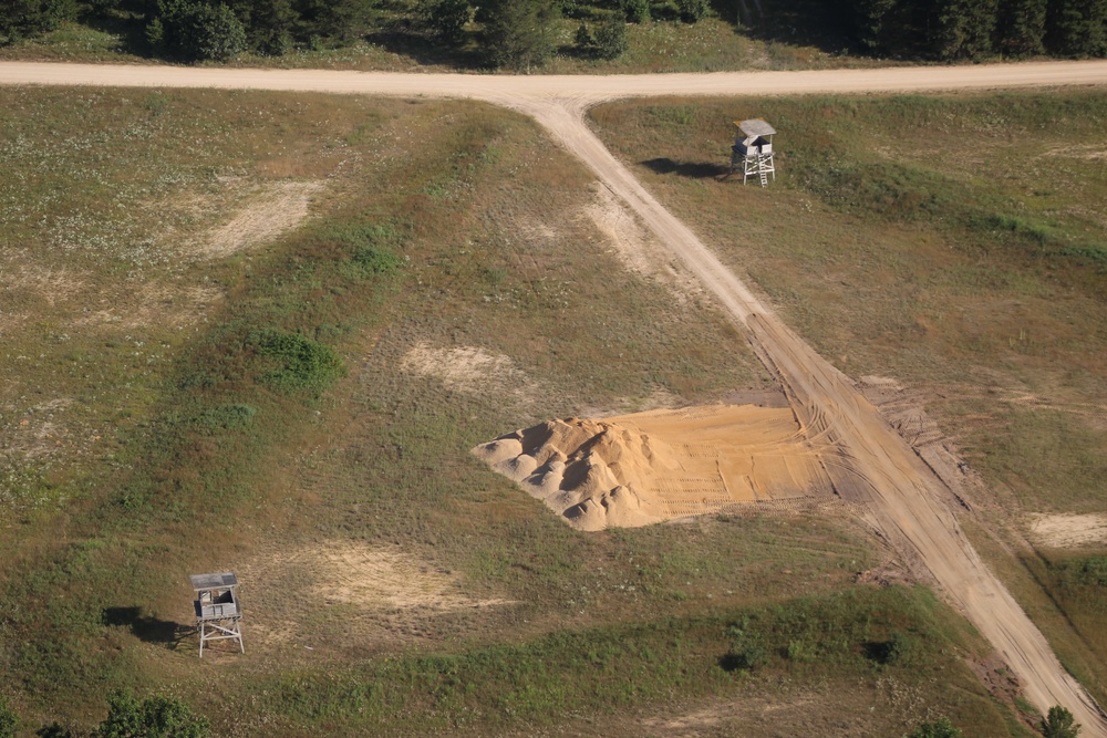 Aerial views of Fort McCoy training areas