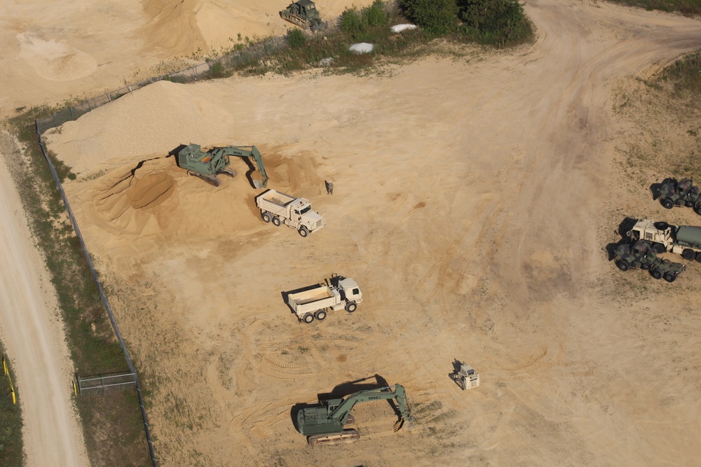 Aerial views of Fort McCoy training areas