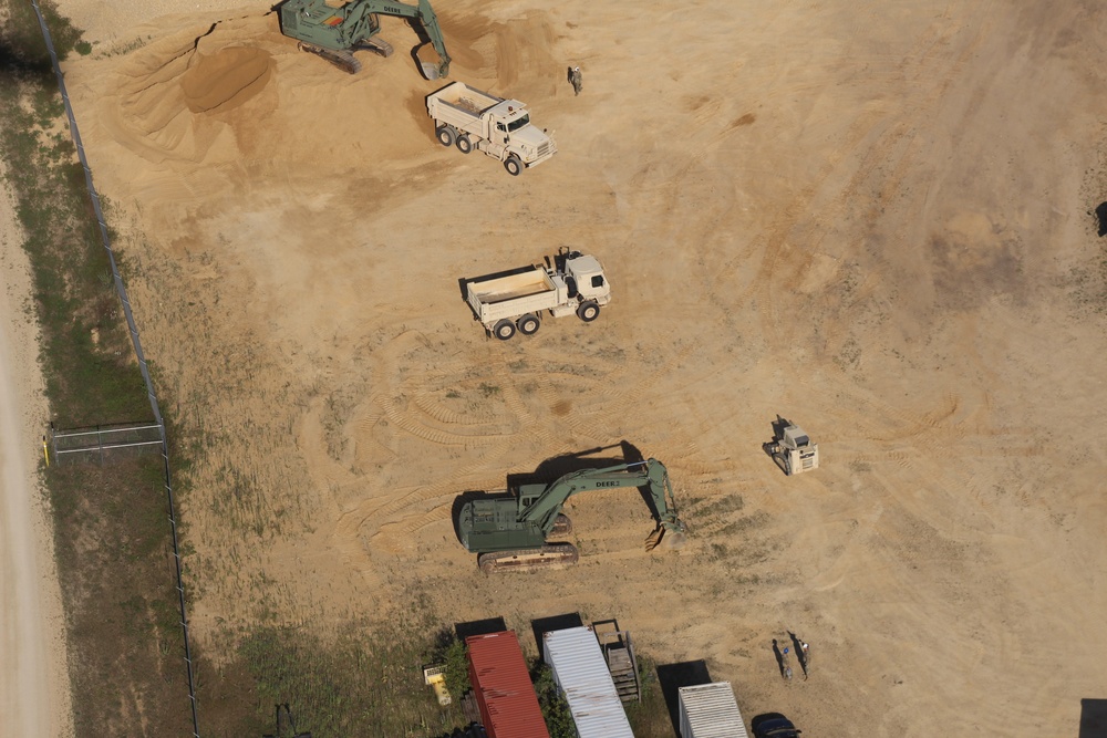 Aerial views of Fort McCoy training areas