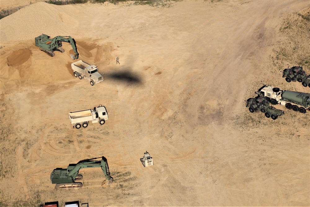 Aerial views of Fort McCoy training areas