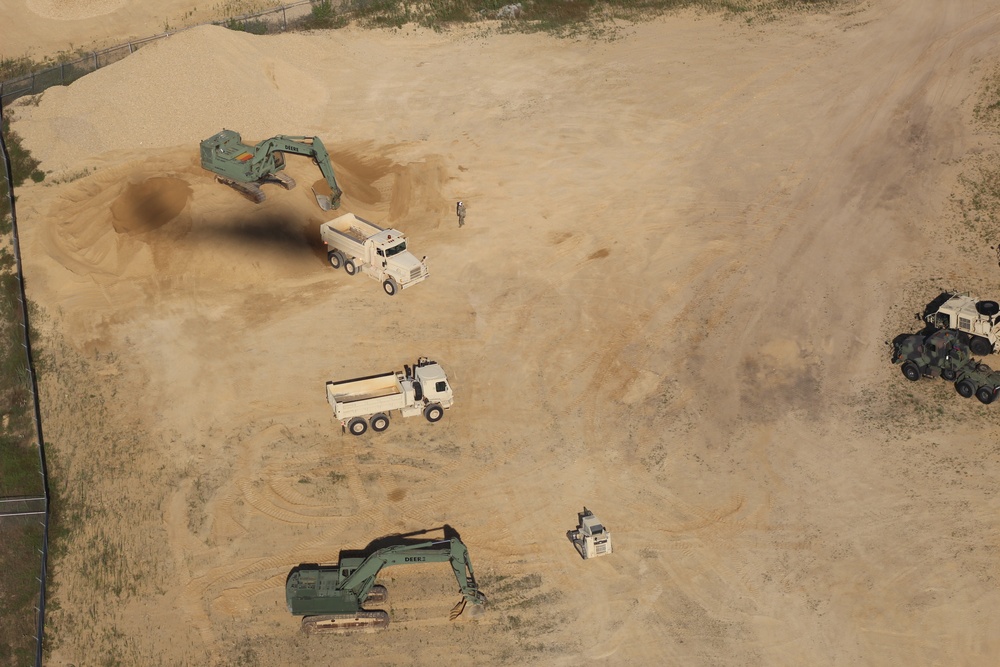 Aerial views of Fort McCoy training areas