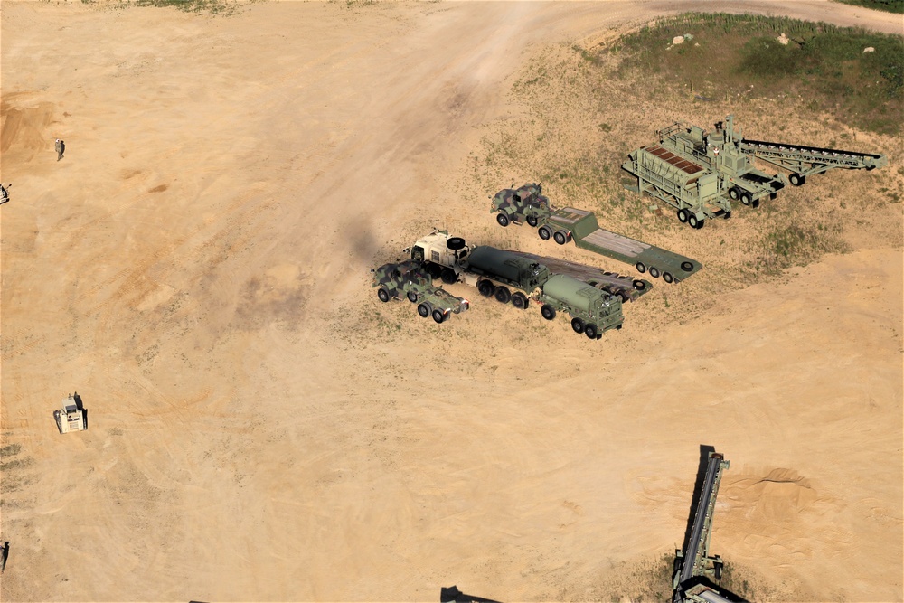 Aerial views of Fort McCoy training areas