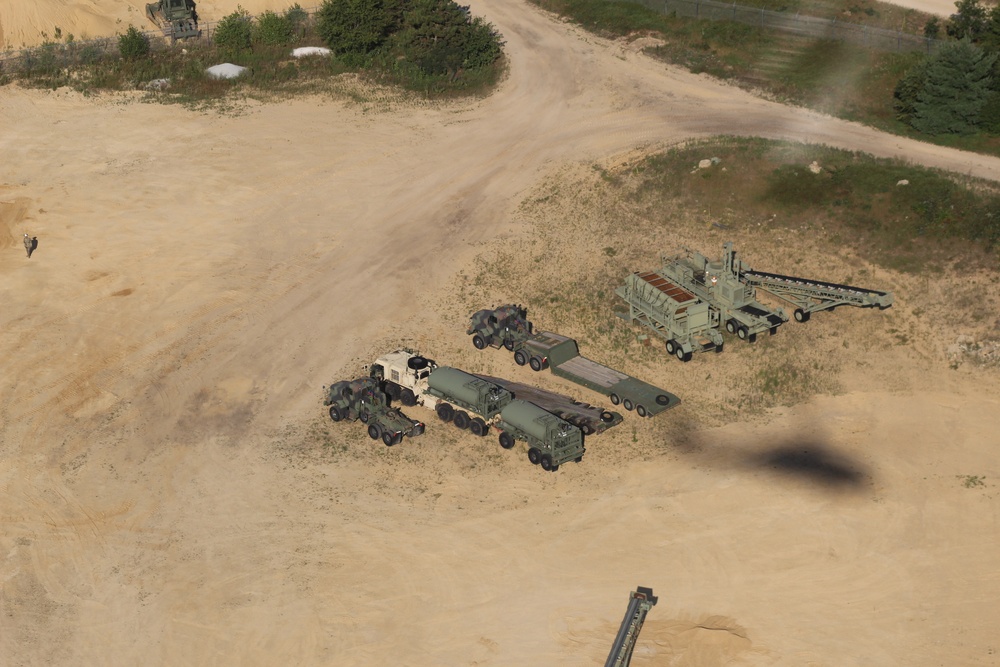 Aerial views of Fort McCoy training areas