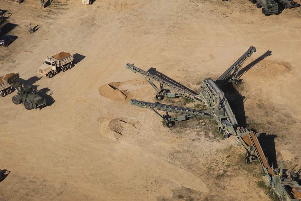 Aerial views of Fort McCoy training areas