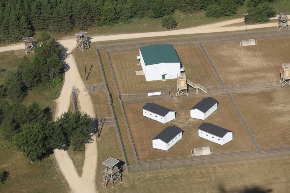 Aerial views of Fort McCoy training areas