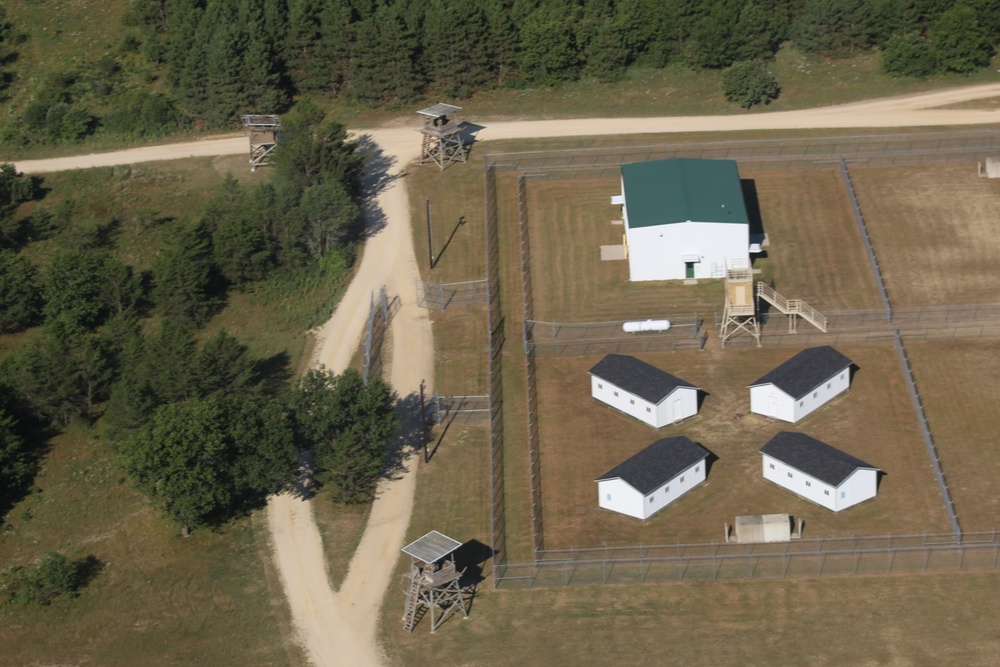 Aerial views of Fort McCoy training areas