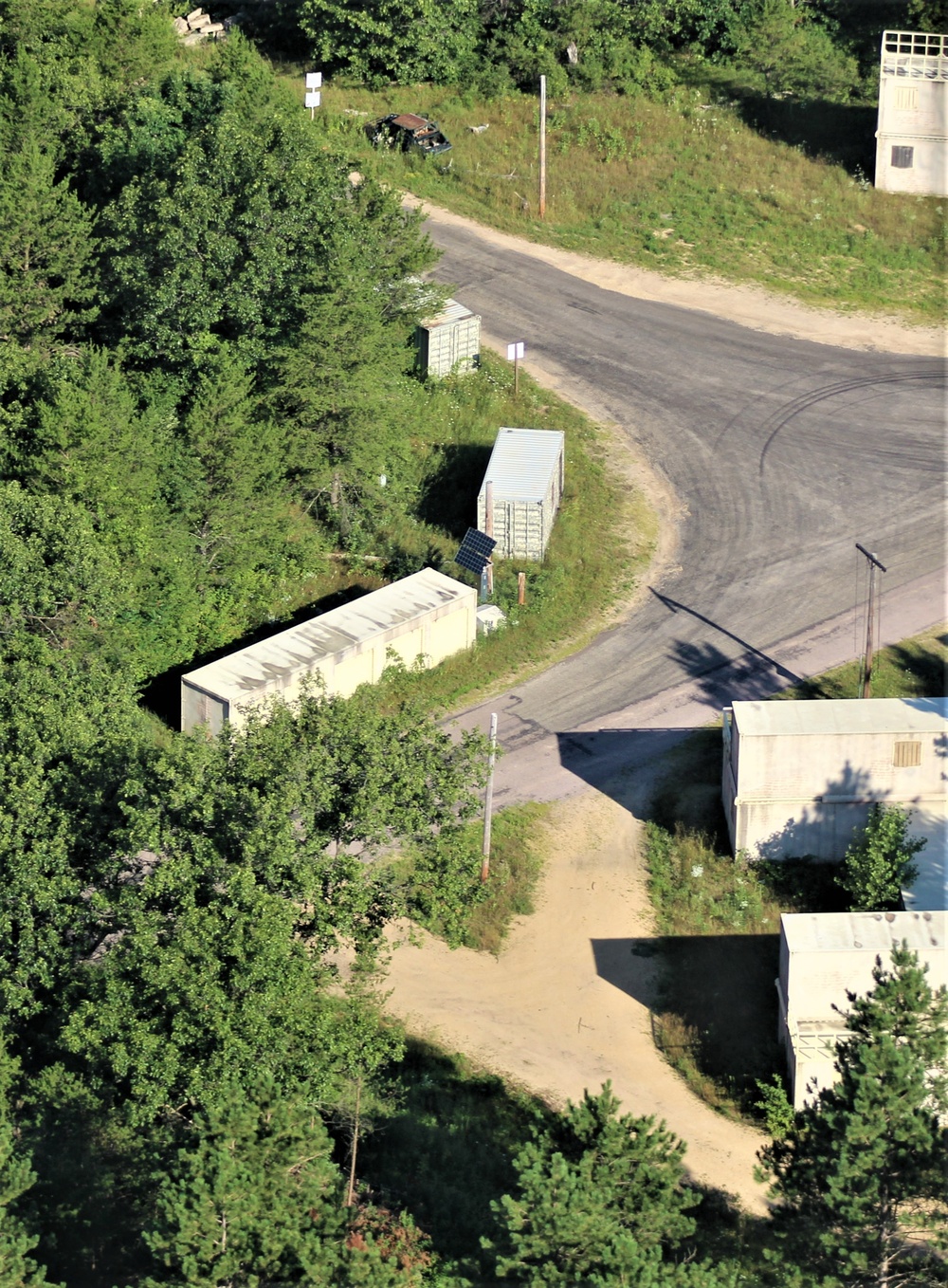 Aerial views of Fort McCoy training areas