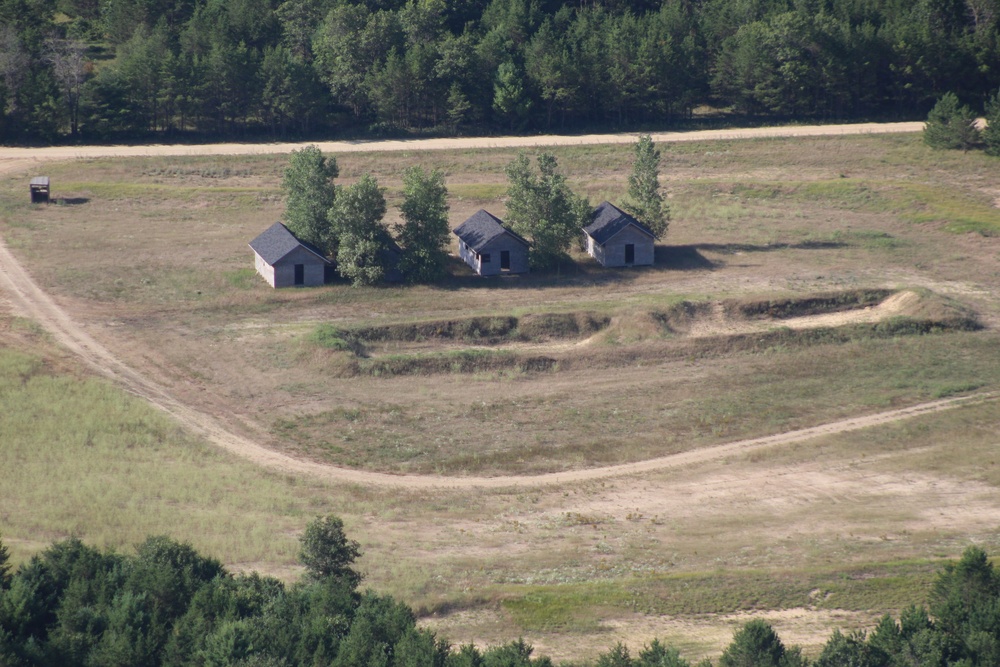 Aerial views of Fort McCoy training areas