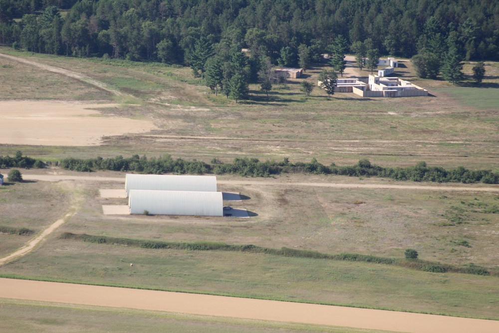 Aerial views of Fort McCoy training areas