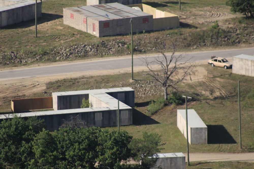 Aerial views of Fort McCoy training areas