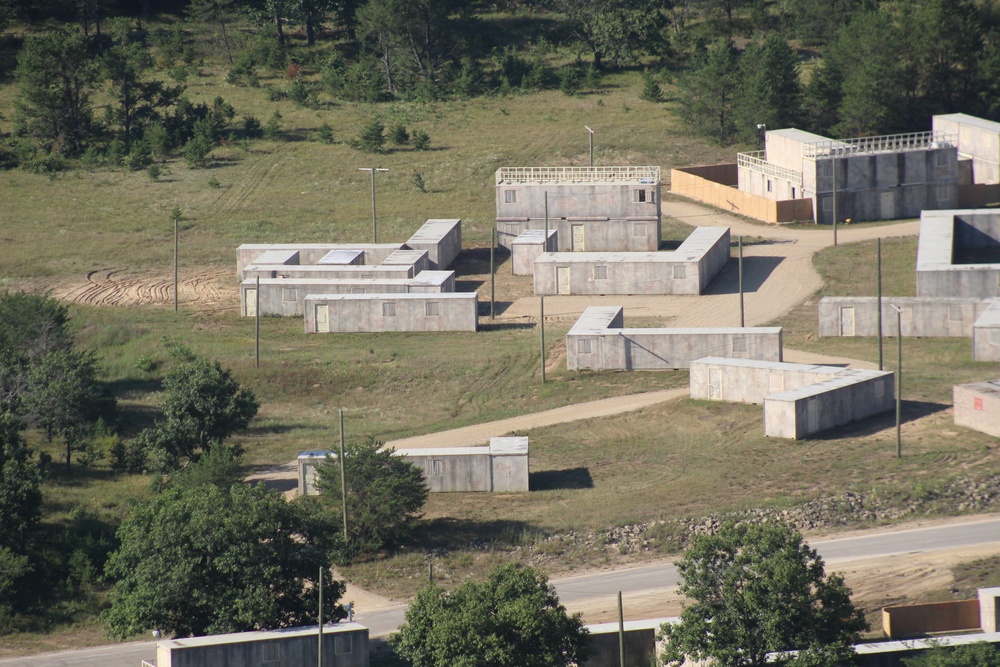 Aerial views of Fort McCoy training areas