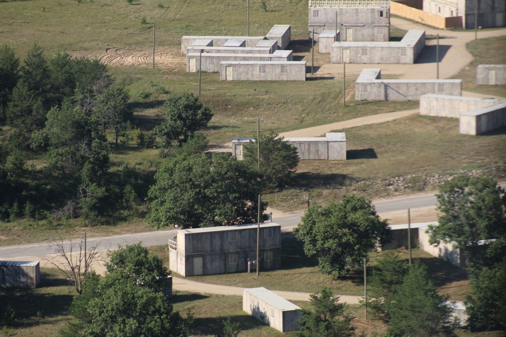 Aerial views of Fort McCoy training areas