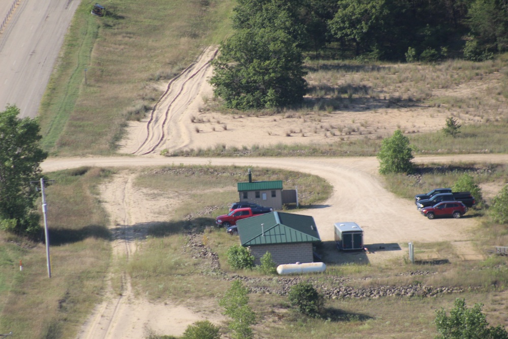 Aerial views of Fort McCoy training areas