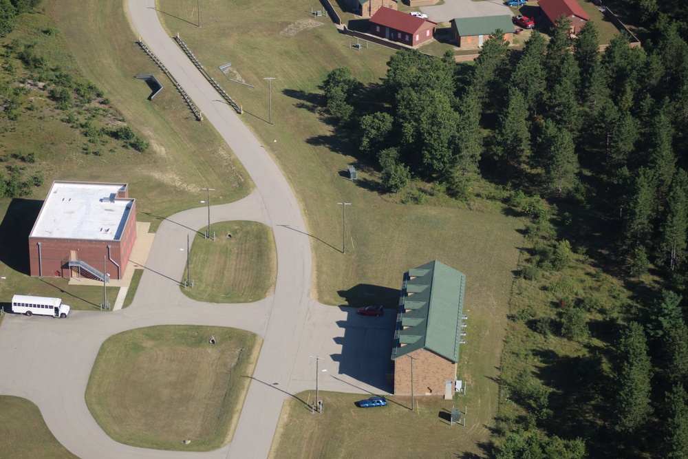 Aerial views of Fort McCoy training areas